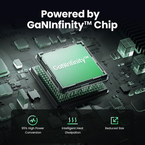 UGREEN Cargador Nexode S 100W 4 Puertos GaN Rápido Gris 35043 para Portátil, Teléfono Móvil, Tabletas