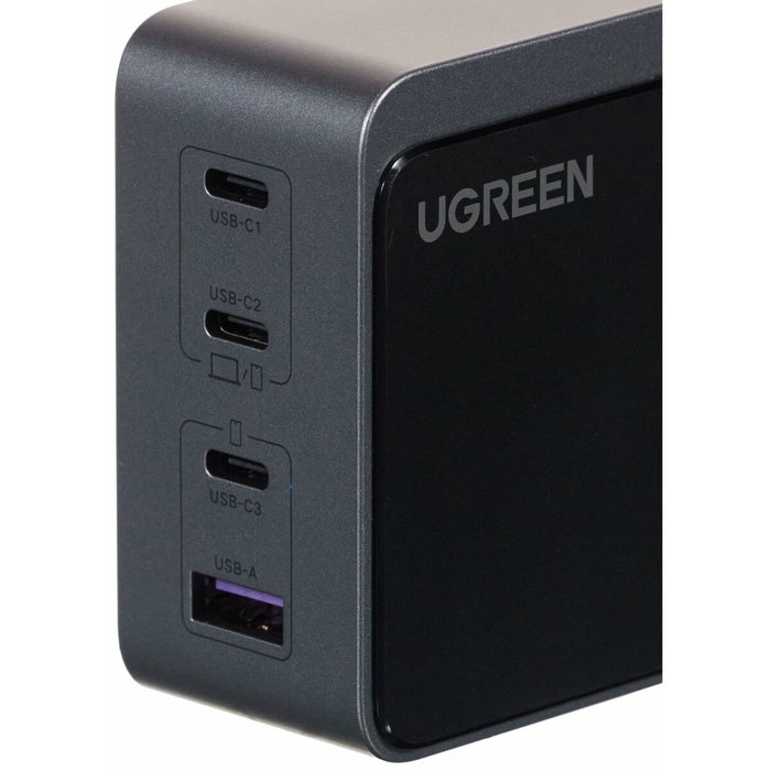 Ugreen Nexode S 100W 4-Port GaN Fast Charger Gris Ugreen Nexode S 100W 4-Port GaN Fast Charger Gris