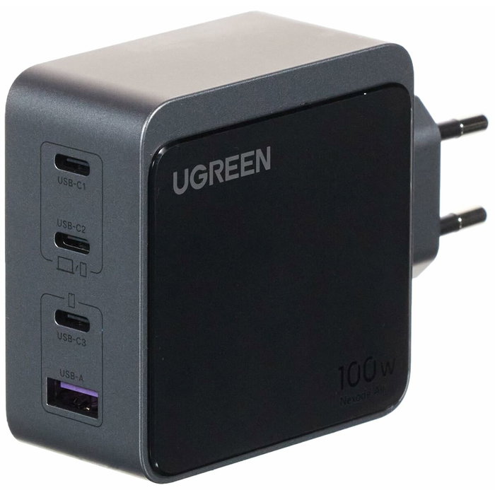 Ugreen Nexode S 100W 4-Port GaN Fast Charger Gris Ugreen Nexode S 100W 4-Port GaN Fast Charger Gris