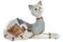 DKD Home Decor Figura de Gato en Resina Blanco