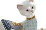 DKD Home Decor Figura de Gato en Resina Blanco