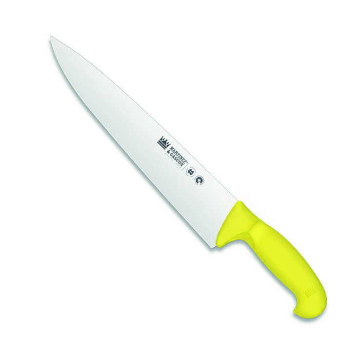 Martinez Y Gascon Cuchillo Oficio Cocina 30 cm, Color Amarillo, Mango Plástico, Acero Inoxidable Martinez Y Gascon Cuchillo Oficio Cocina 30 cm, Color Amarillo, Mango Plástico, Acero Inoxidable