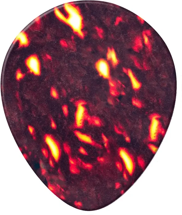 DUNLOP Pack de 72 Púas de Celuloide Genuino Teardrop Shell - Medium