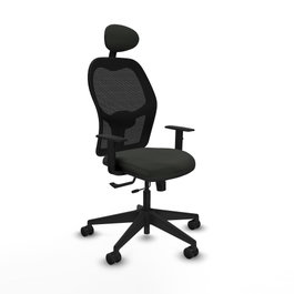 PIQUERAS Y CRESPO Silla Alocén Traslack Malla Negra Bali Negro