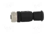 HARTING Conector M12 Hembra 4 Pines Recto IP67