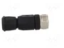 HARTING Conector M12 Hembra 4 Pines Recto IP67