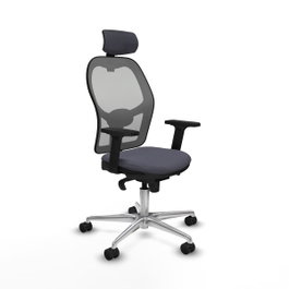 PIQUERAS Y CRESPO Silla de oficina Jorquera Gris con mecanismo Sincro