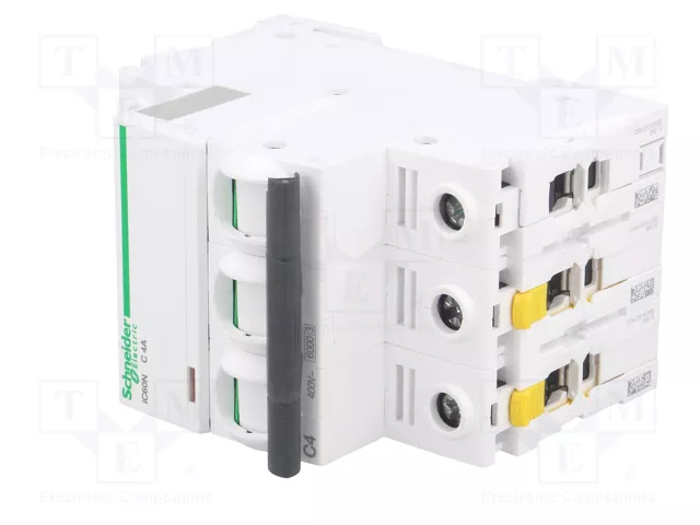 SCHNEIDER ELECTRIC ACTI9 iC60N Interruptor Magnetotérmico 3 Polos 4A C SCHNEIDER ELECTRIC ACTI9 iC60N Interruptor Magnetotérmico 3 Polos 4A C