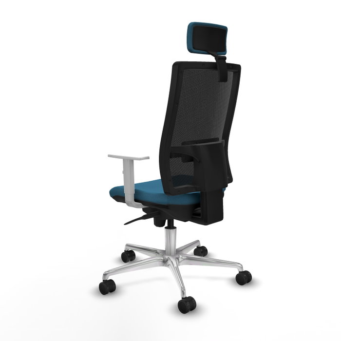 PIQUERAS Y CRESPO Silla de oficina Horna con mecanismo Sincro, Verde petróleo y Negro PIQUERAS Y CRESPO Silla de oficina Horna con mecanismo Sincro, Verde petróleo y Negro