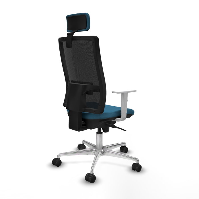 PIQUERAS Y CRESPO Silla de oficina Horna con mecanismo Sincro, Verde petróleo y Negro PIQUERAS Y CRESPO Silla de oficina Horna con mecanismo Sincro, Verde petróleo y Negro