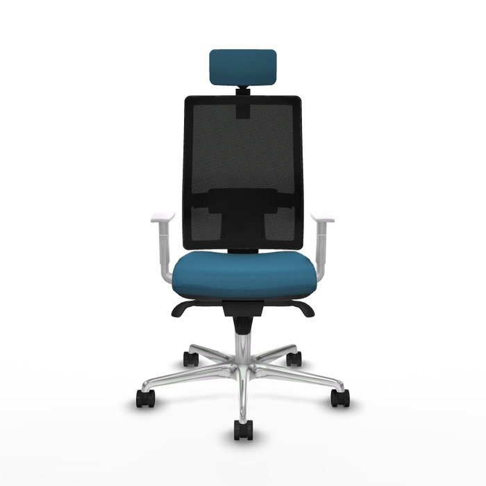 PIQUERAS Y CRESPO Silla de oficina Horna con mecanismo Sincro, Verde petróleo y Negro PIQUERAS Y CRESPO Silla de oficina Horna con mecanismo Sincro, Verde petróleo y Negro