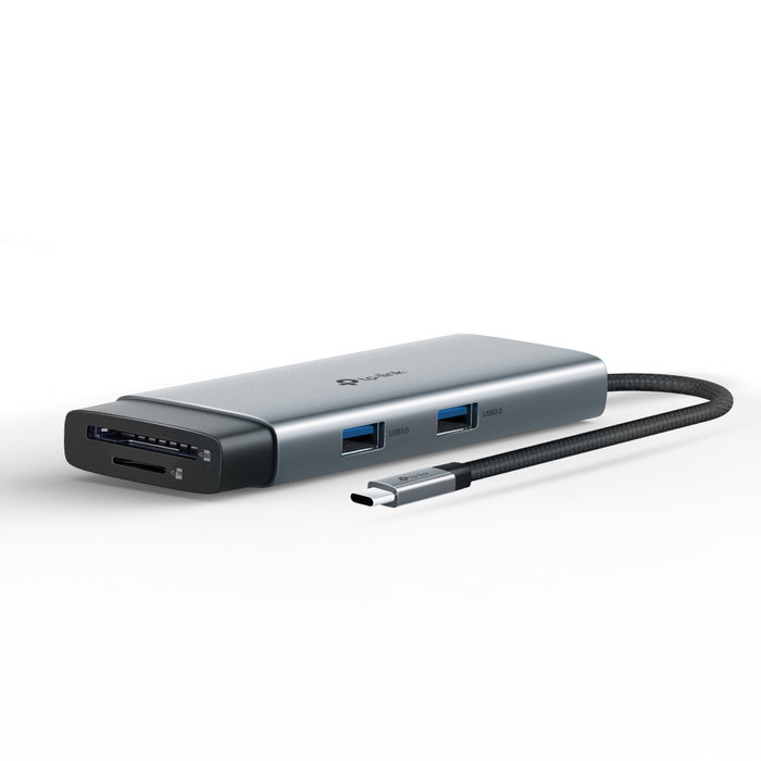 TP-Link UH7020C Hub USB-C 7 en 1 con HDMI 4K@60Hz, PD 100W, 2x USB 3.0, Lector SD/microSD, para Portátil Mac Windows iPad Plug & Play