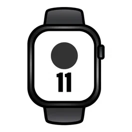 Apple Watch Series 11 GPS + Cellular 46mm - Caja de Aluminio Negro con Correa Deportiva Negra (Talla M/L) - Smartwatch con 5G, Pantalla Retina, ECG y Resistencia al Agua