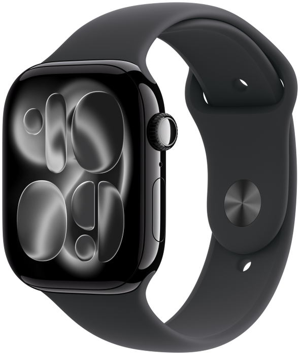 Apple Watch Series 11 GPS + Cellular 46mm Aluminio Negro Correa Deportiva Negra M/L