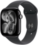 Apple Watch Series 11 GPS + Cellular 46mm Aluminio Negro Correa Deportiva Negra M/L