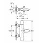 Grohe Mezclador termostático Precision Start Negro mate