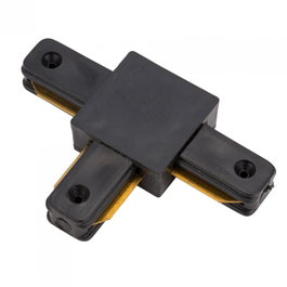 Conector T para Carril Monofásico Negro HO-PL218000TN Focos LED