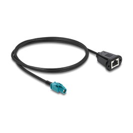 DeLOCK Cable Coaxial HSD Z hembra a RJ-45 hembra 1 m 90700