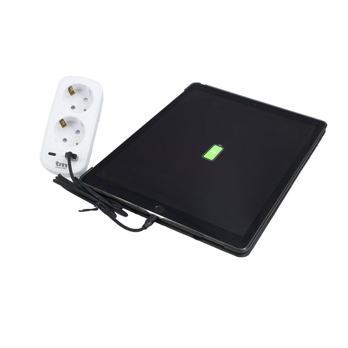 Enchufe Pared con 2 Puertos USB TM Electron 3.1
