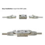 ROLINE Conector RJ-45 Hembra Blindado Cat.6A 21.17.3097 Plata