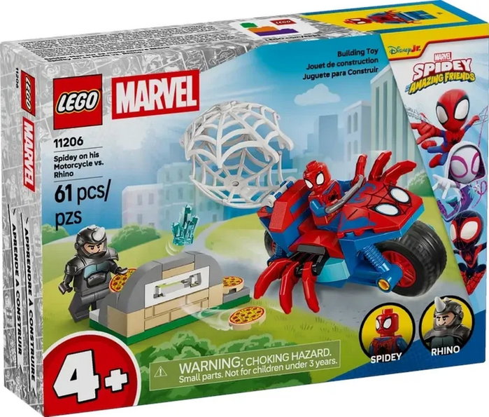LEGO Marvel Spidey en su moto vs. Rino