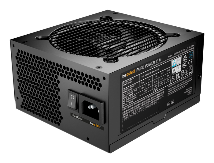 be quiet! Pure Power 13 M Fuente de Alimentación ATX 750W 80 PLUS Gold Negro