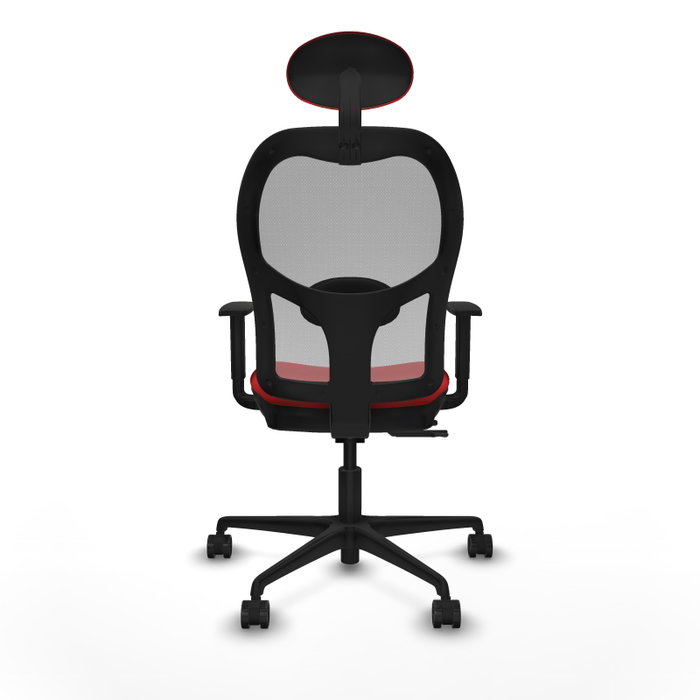 PIQUERAS Y CRESPO Silla de oficina Jorquera Rojo/Gris con mecanismo Sincro/Traslack PIQUERAS Y CRESPO Silla de oficina Jorquera Rojo/Gris con mecanismo Sincro/Traslack