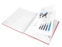 Liderpapel Carpeta Escaparate con Espiral 20 Fundas Polipropileno DIN A5 Roja