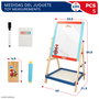 WOOMAX Pizarra caballete infantil 2 en 1 Spidey y su superequipo de madera