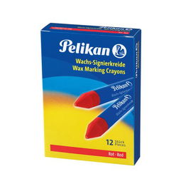 Cera Marcadora Pelikan Blanda 772 Rojo (Caja De 12) (701086)