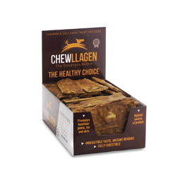 Chewllagen Chips de Ternera 15 cm Display 50 Piezas Colágeno para Perros