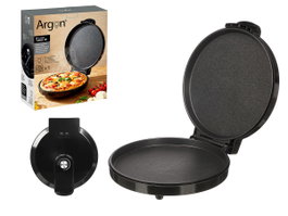Argon Máquina de Pizza 1400W con Control de Temperatura Ajustable, Metal, Negro (Set de 3)