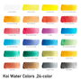 Sakura Koi Water Colors Pocket Field Sketch Box con 24 medias pastillas