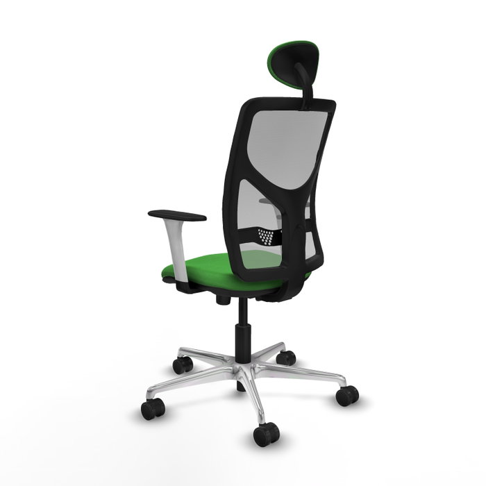 PIQUERAS Y CRESPO Silla de oficina Motilla con mecanismo Sincro Verde y Gris