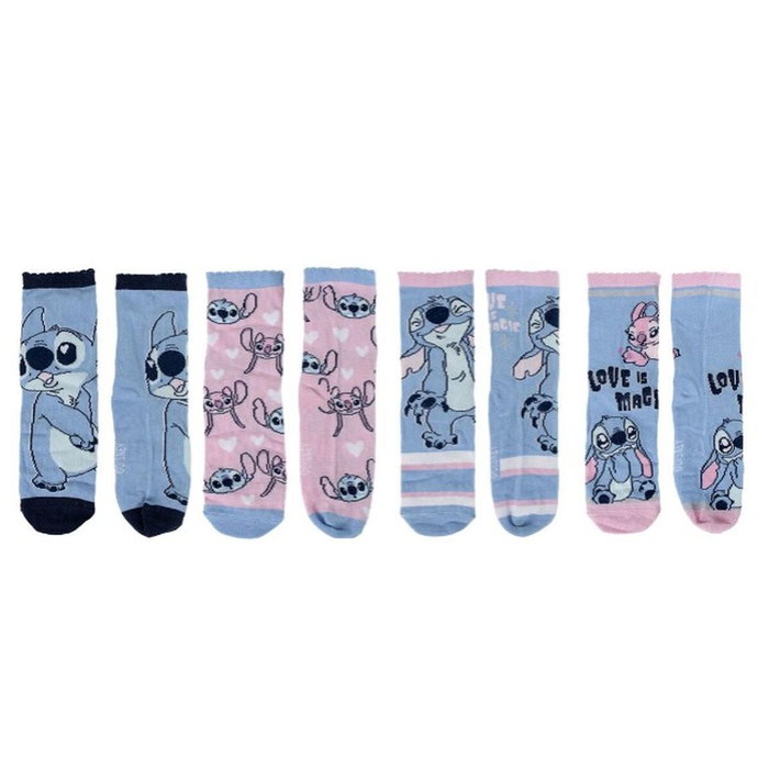 Cerdá Pack de 4 Calcetines Stitch Talla 27-30 Multicolor