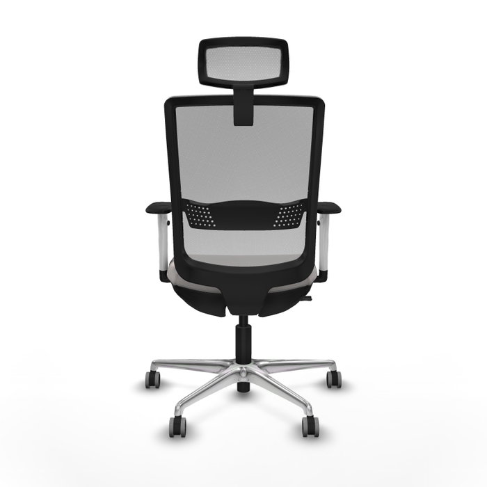 PIQUERAS Y CRESPO Silla de oficina Haches con mecanismo Sincro/Traslack, Blanco y Gris PIQUERAS Y CRESPO Silla de oficina Haches con mecanismo Sincro/Traslack, Blanco y Gris