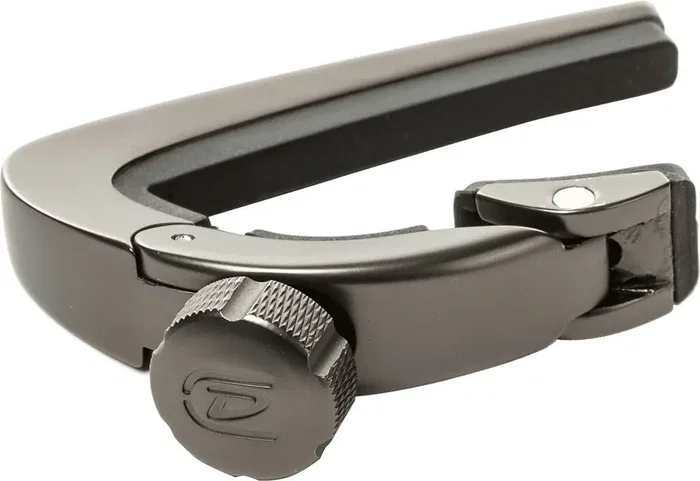 Dunlop Cejilla Pivot Gun Metal Black para Guitarra con Tensión Uniforme y Entonación Precisa