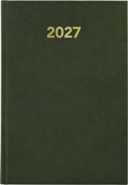 GRAFOPLAS Agenda Anual 2027 Baviera Tapa Extra Dura A5 Verde Oscuro