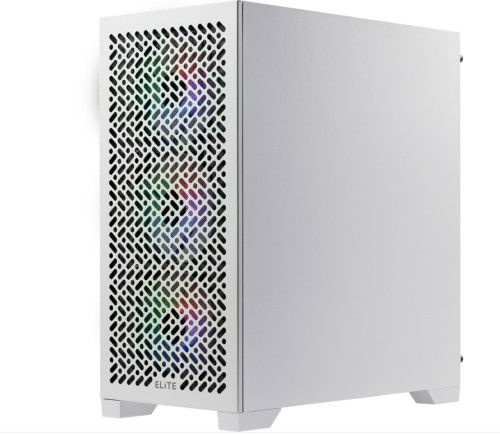 Cooler Master Caja E302-WGNN-S00 Elite 302 Blanca Mini-ITX ATX con 3 ventiladores ARGB