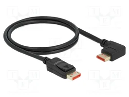 DeLOCK Cable DisplayPort 8K 60 Hz 1 m con conector de 90° izquierdo