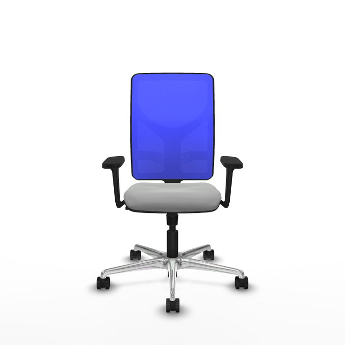 PIQUERAS Y CRESPO Silla de oficina Motilla con mecanismo Sincro, Gris claro y Azul PIQUERAS Y CRESPO Silla de oficina Motilla con mecanismo Sincro, Gris claro y Azul