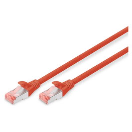 Digitus Cable de Red Cat6 S/FTP 2xRJ45 0.5m Rojo con Protección de Palanca