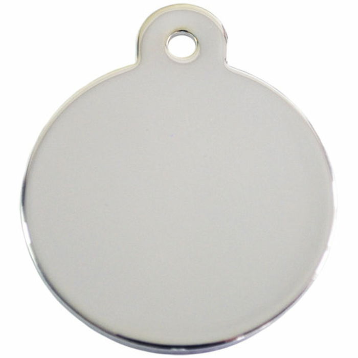 Placa identificativa para collar Imarc Circle Plateado