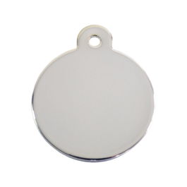 Placa identificativa para collar Imarc Circle Plateado
