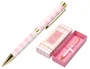 Belius Picnic Bolígrafo Rosa Dorado Tinta Azul Caja de Diseño