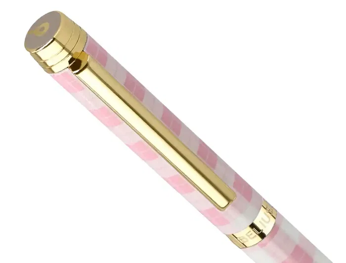 Belius Picnic Bolígrafo Rosa Dorado Tinta Azul Caja de Diseño