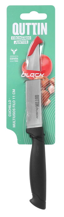Quttin Cuchillo Multiusos Filo 11cm Negro 24 x 6 x 2 cm (36 Unidades)