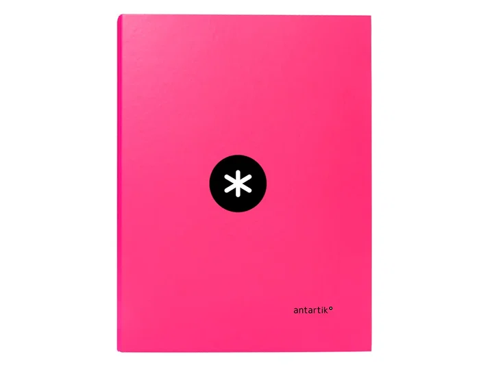 Antartik Carpeta de 4 anillas redondas de 25 mm color rosa A4