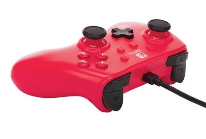 Power A Mando con Cable para Nintendo Switch Raspberry Red NSGP0142-01
