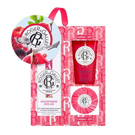 Roger & Gallet Gingembre Rouge Agua Perfumada Bienestar 100ml + Gel Ducha 50ml + Jabón 50gr